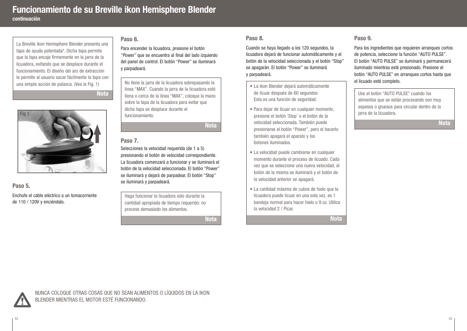 Breville IKON HEMISPHERE BBL550XL /B User Manual | Page 27 / 34