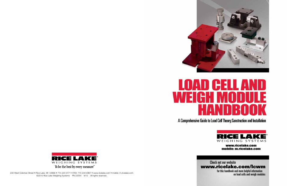 Rice Lake Z6 Single-Ended Beam, SS Welded-seal, IP67, OIML C3 User Manual | 58 pages