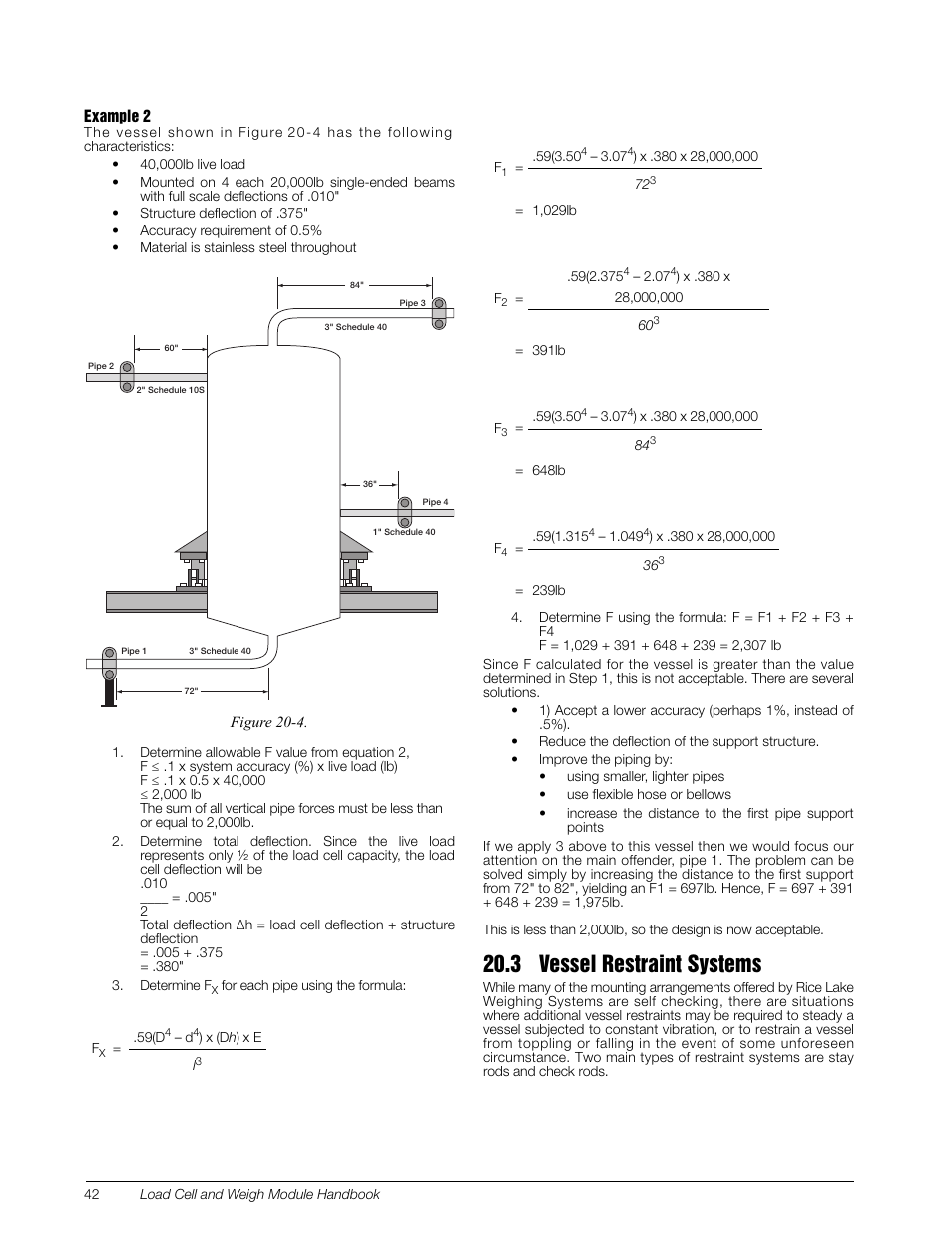 3 vessel restraint systems | Rice Lake Z6 Single-Ended Beam, SS Welded-seal, IP67, OIML C3 User Manual | Page 46 / 58