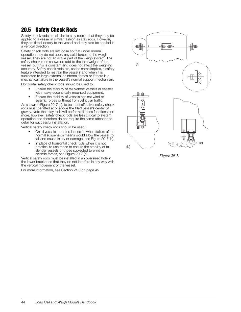 5 safety check rods | Rice Lake Z6 Single-Ended Beam, SS Welded-seal, IP67, OIML C3 User Manual | Page 48 / 58