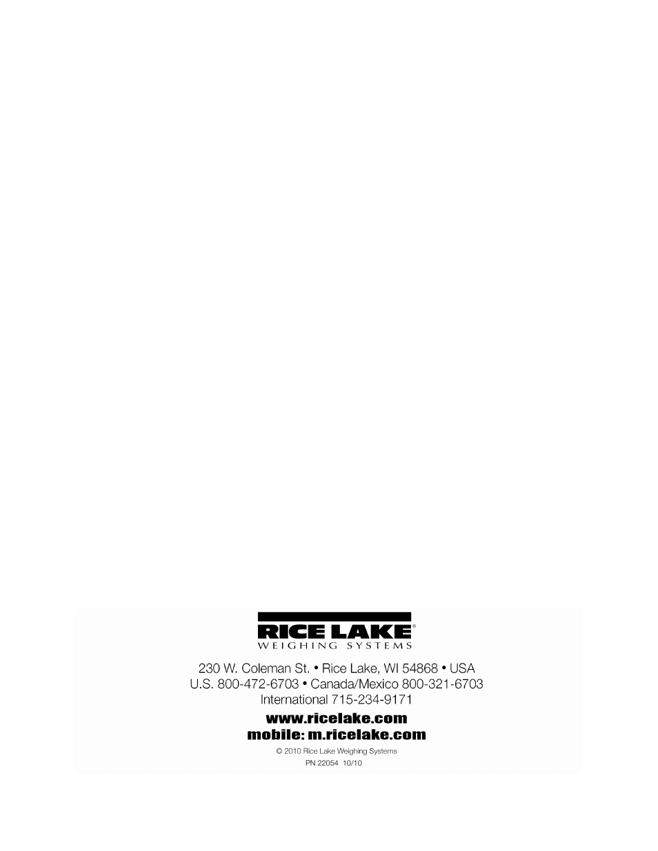 Rice Lake Z6 Single-Ended Beam, SS Welded-seal, IP67, OIML C3 User Manual | Page 58 / 58