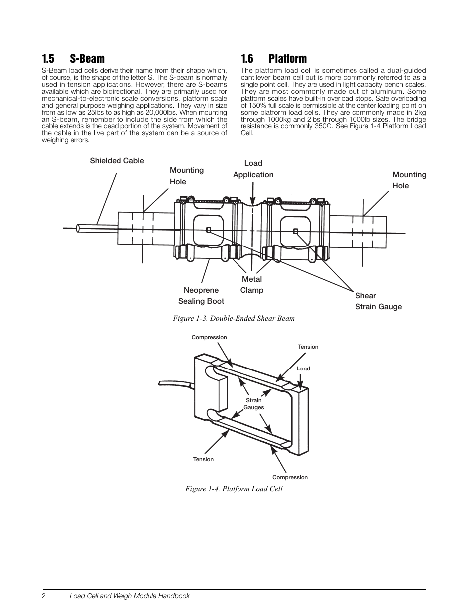 5 s-beam, 6 platform, 5 s-beam 1.6 platform | Rice Lake Z6 Single-Ended Beam, SS Welded-seal, IP67, OIML C3 User Manual | Page 6 / 58