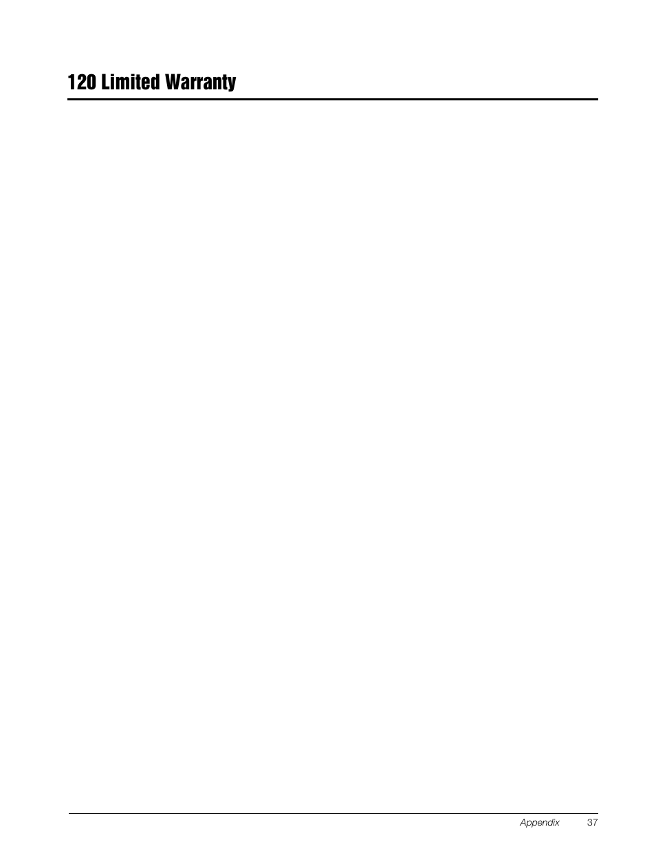 120 limited warranty | Rice Lake 120 Digital Weight Indicator User Manual | Page 41 / 44