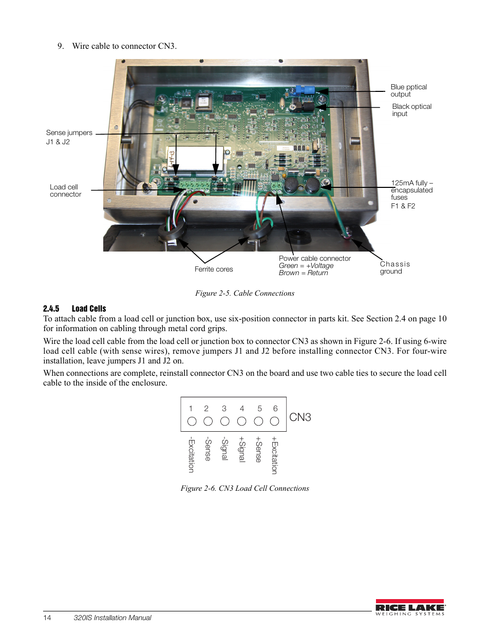 5 load cells, Load cells | Rice Lake Intrinsically Safe User Manual | Page 20 / 76