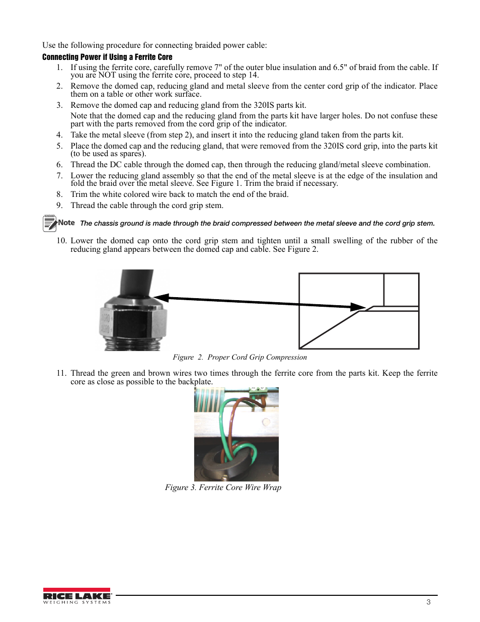 Rice Lake 320IS Plus Intrinsically Safe Digital Weight Indicator - IS-EPS-100-240 Power Supply Instructions User Manual | Page 3 / 6
