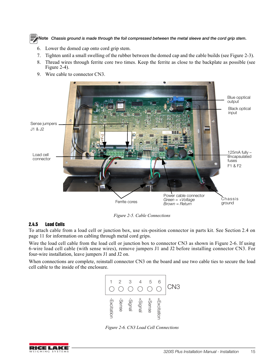 5 load cells, Load cells | Rice Lake 320IS Plus Intrinsically Safe Digital Weight Indicator - Installation Manual User Manual | Page 21 / 90