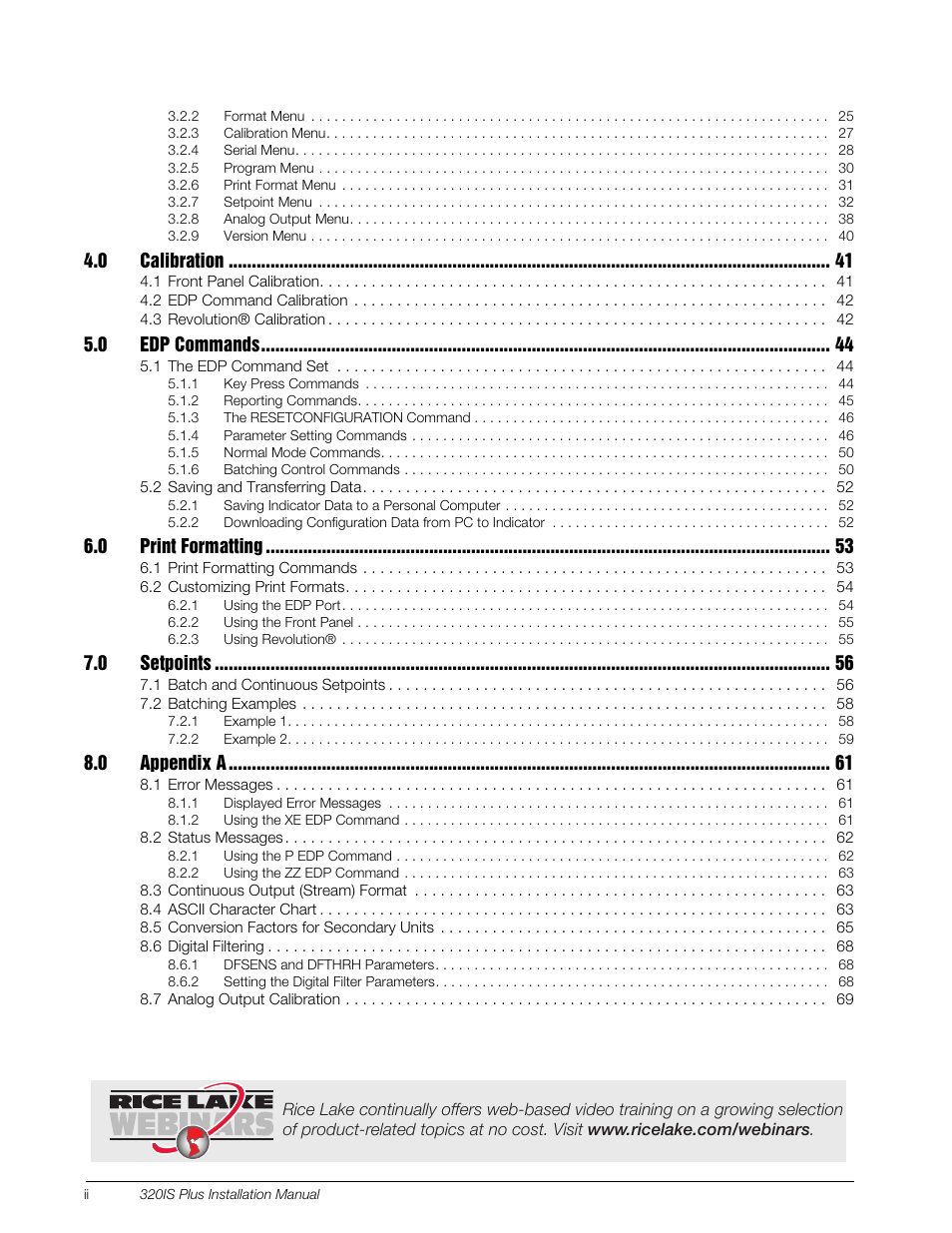 Rice Lake 320IS Plus Intrinsically Safe Digital Weight Indicator - Installation Manual User Manual | Page 4 / 90
