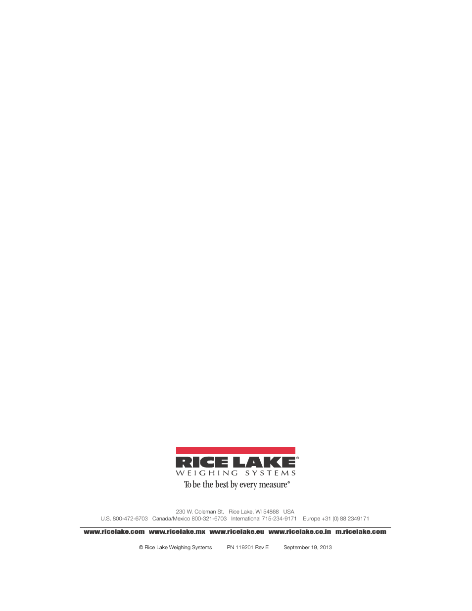 Rice Lake 480 Legend Series Digital Weight Indicator Installation Manual User Manual | Page 68 / 68