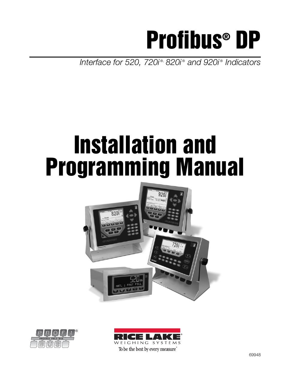 Rice Lake 920i Programmable HMI Indicator/Controller - Profibus DP Interface User Manual | 21 pages