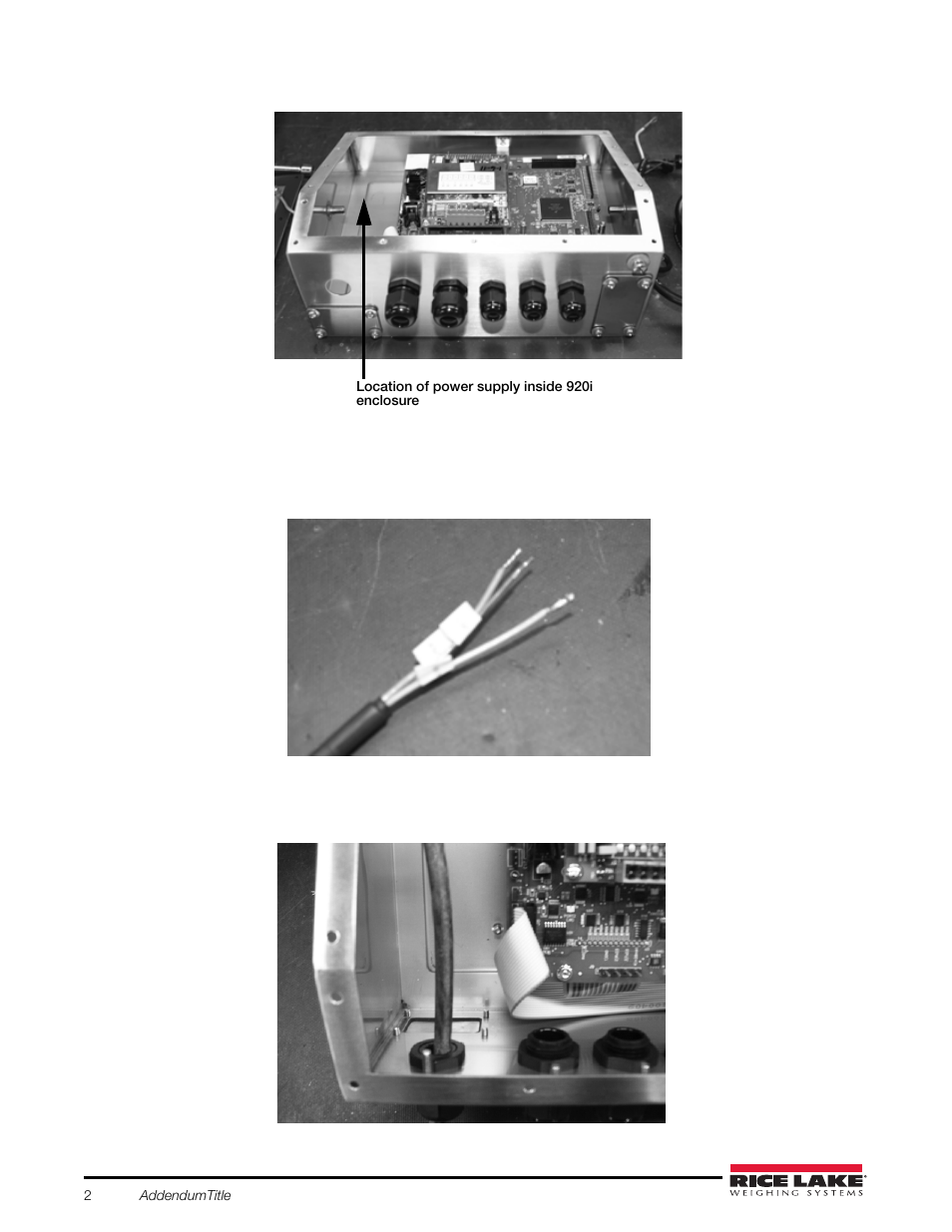 Rice Lake 920i USB Programmable Indicator Controller - 6V DC-to-DC Power Supply User Manual | Page 2 / 4