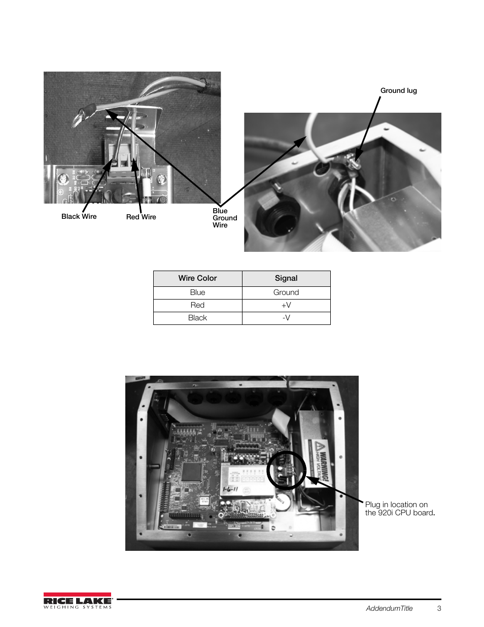 Rice Lake 920i USB Programmable Indicator Controller - 6V DC-to-DC Power Supply User Manual | Page 3 / 4