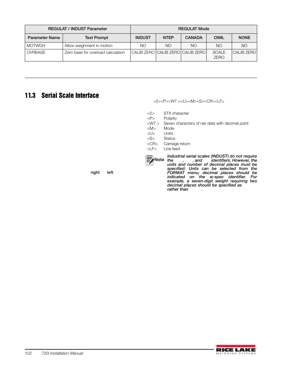3 serial scale interface | Rice Lake 720i Programmable Indicator/Controller - Installation Manual User Manual | Page 108 / 122