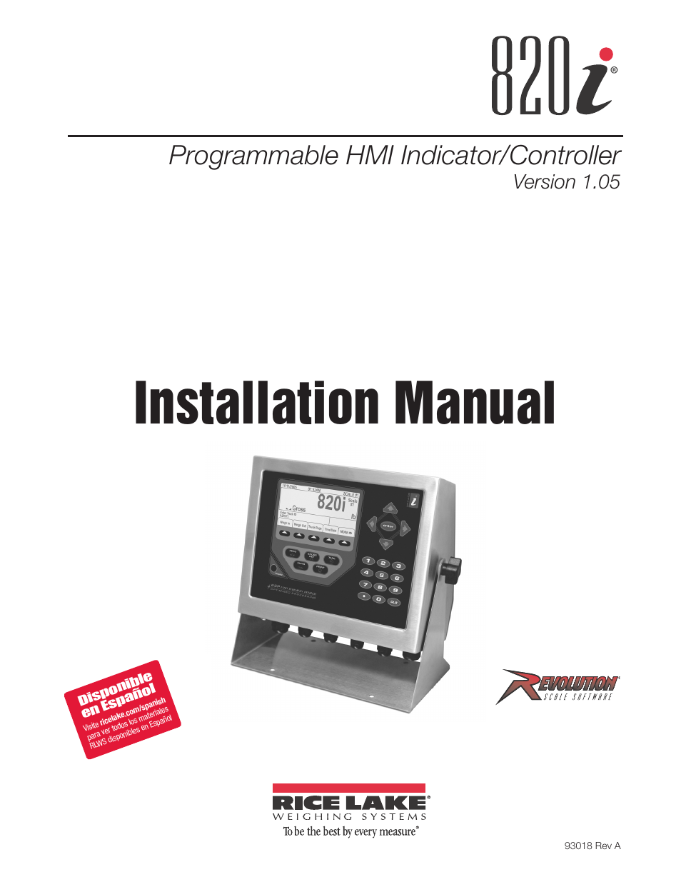 Rice Lake 820i Programmable Indicator/Controller - Installation Manual User Manual | 112 pages