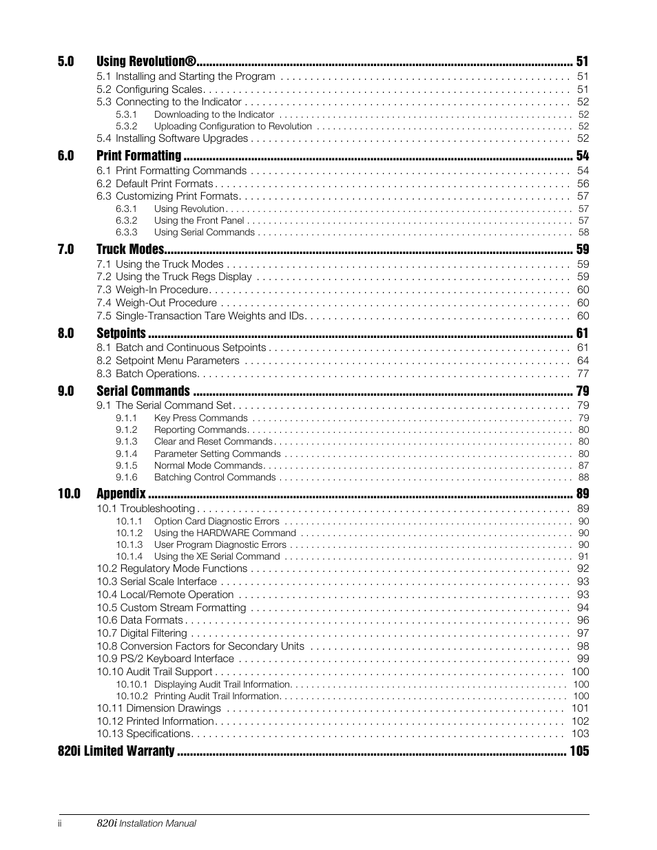 Rice Lake 820i Programmable Indicator/Controller - Installation Manual User Manual | Page 4 / 112