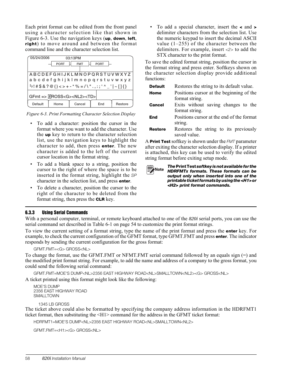 3 using serial commands, Using serial commands | Rice Lake 820i Programmable Indicator/Controller - Installation Manual User Manual | Page 62 / 112