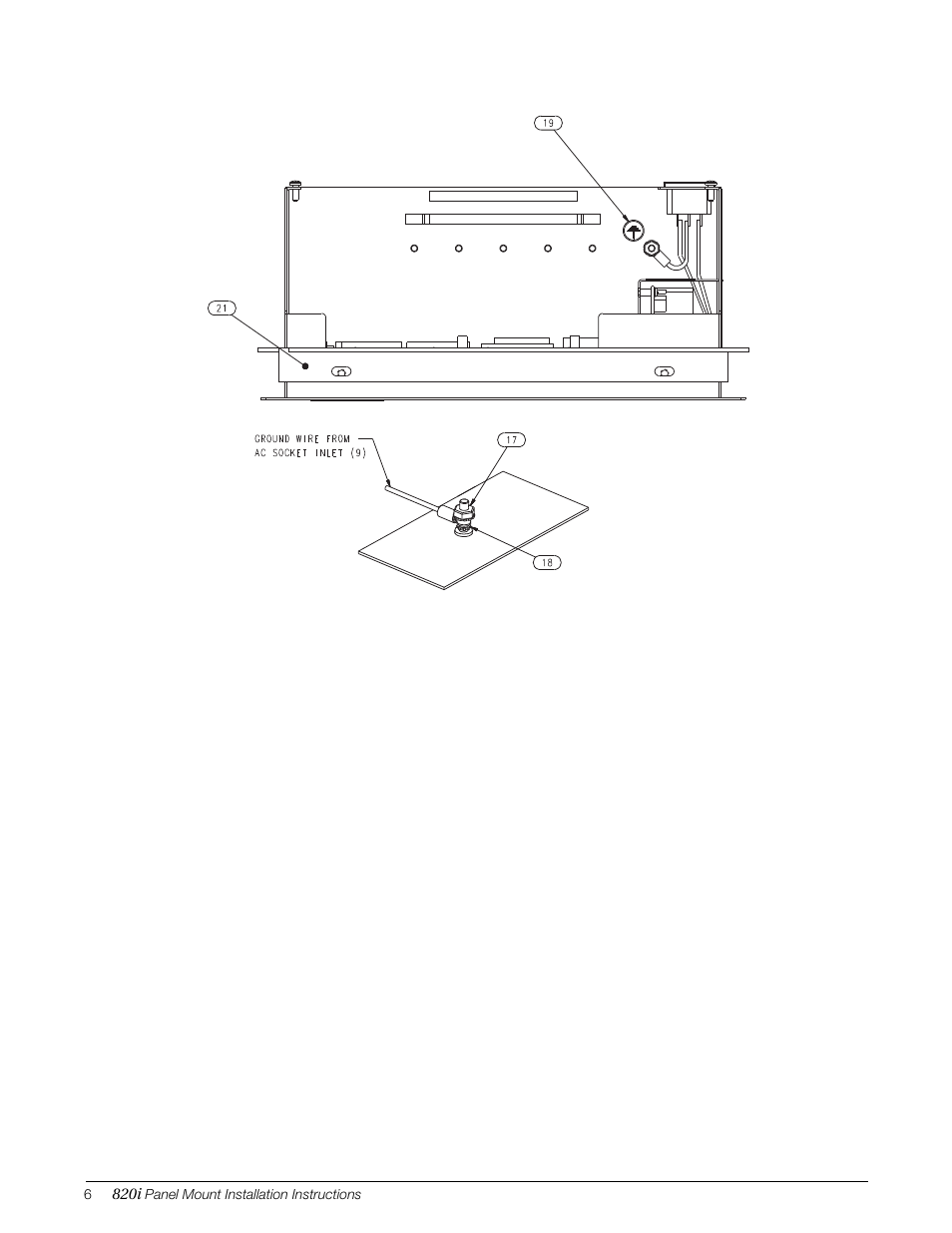 Rice Lake 820i Programmable Indicator/Controller - Panel Mount Enclosure Installation Instructions User Manual | Page 6 / 6