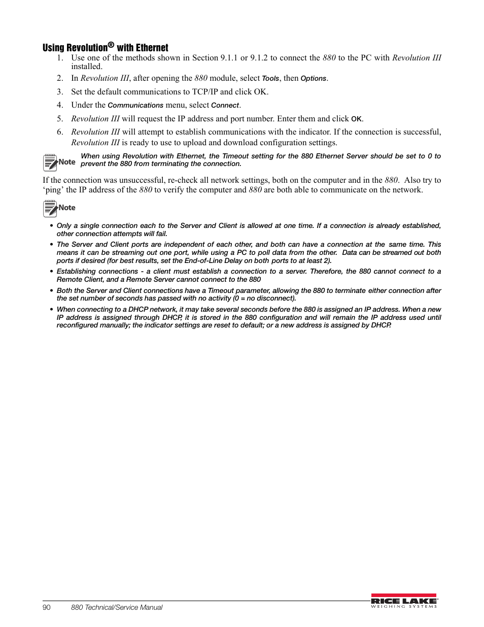 Rice Lake 880 Performance Series Indicator/Controller Technical/Service Manual User Manual | Page 96 / 120