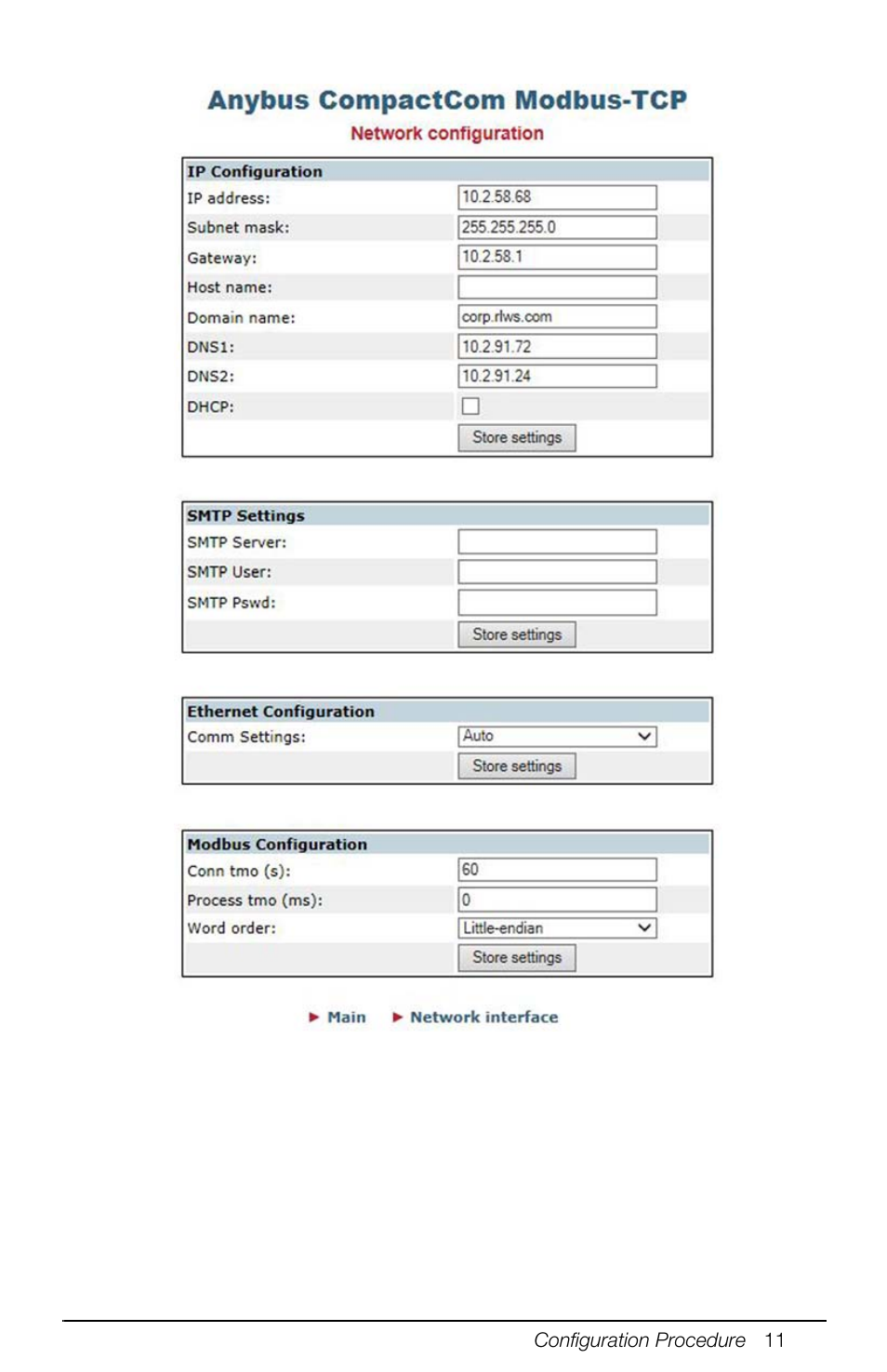 Rice Lake 880 Performance Series Panel Mount Indicator/Controller - Modbus TCP Interface Option Installation and Programming Manual User Manual | Page 15 / 32