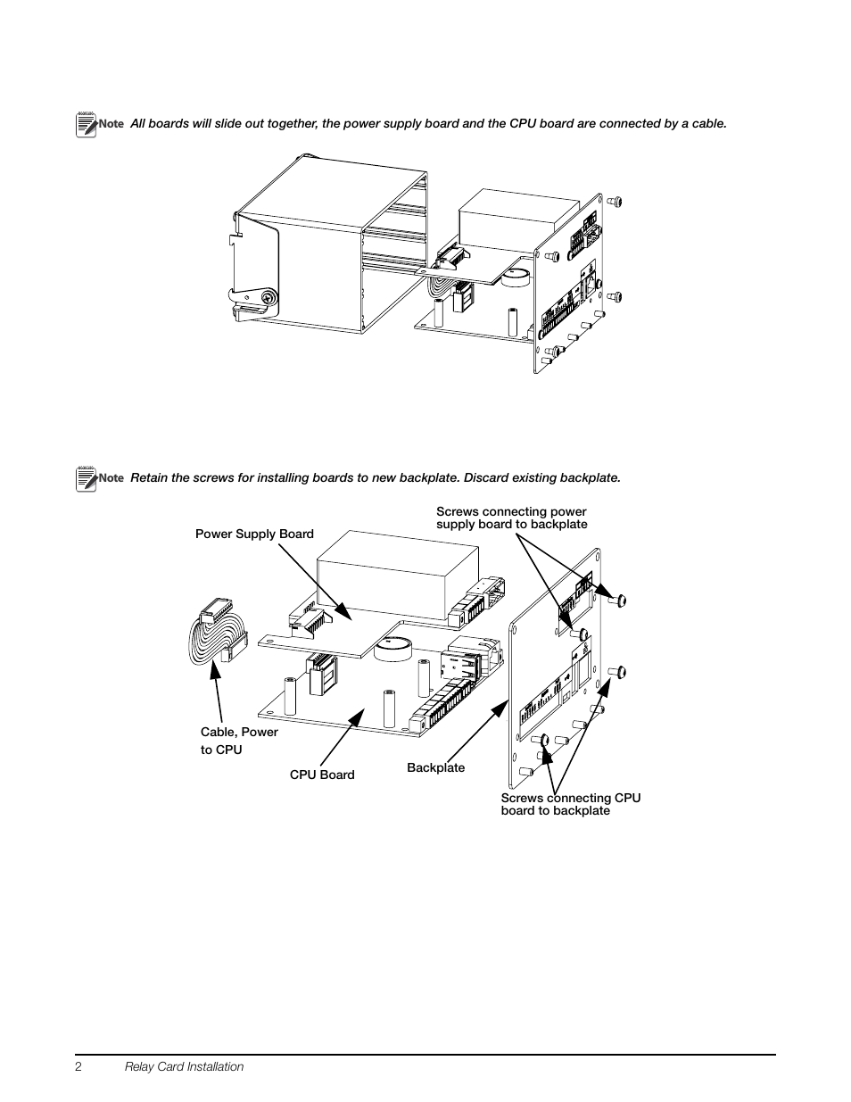 Rice Lake 880 Performance Series Panel Mount Indicator/Controller - Relay Card Option Installation Manual User Manual | Page 2 / 4