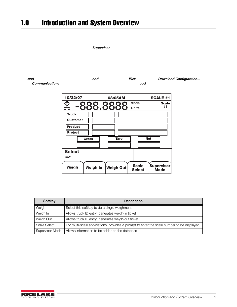 Rice Lake 920i Based Truck In/Out System User Manual | Page 5 / 30