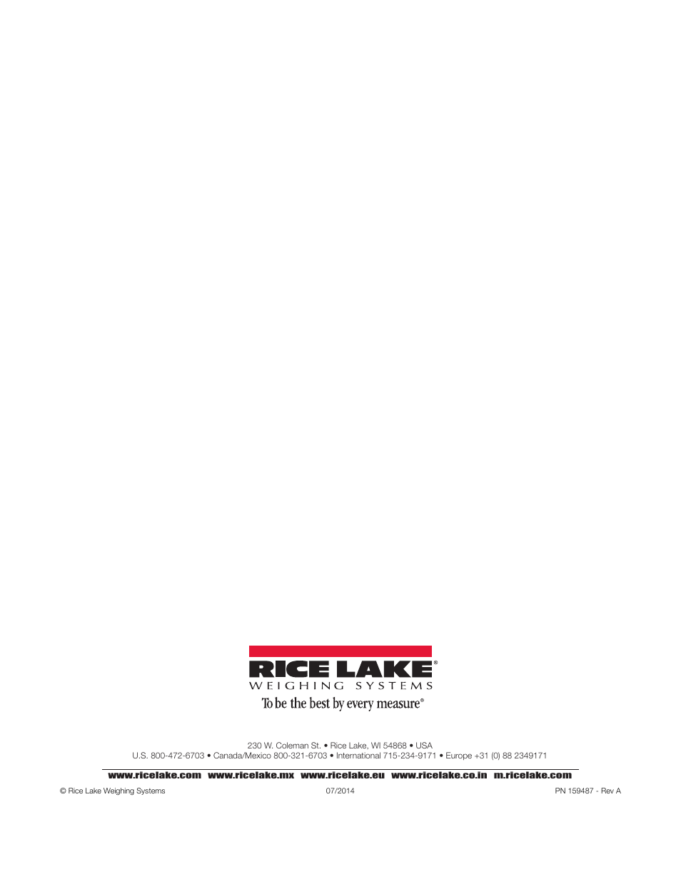 Rice Lake 920i Single Kiosk Truck In/Out User Manual | Page 12 / 12