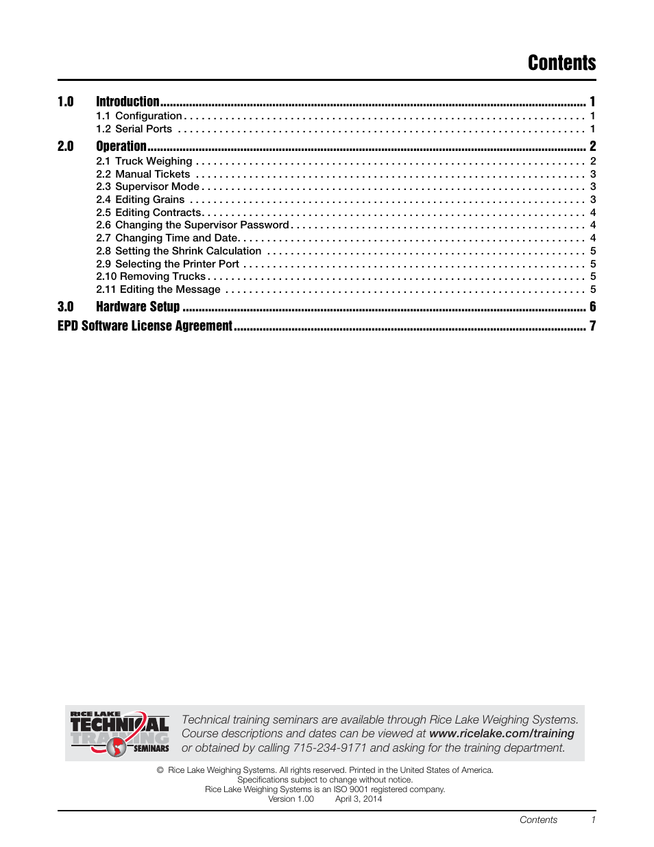 Rice Lake 920i Grain Program User Manual | Page 3 / 14