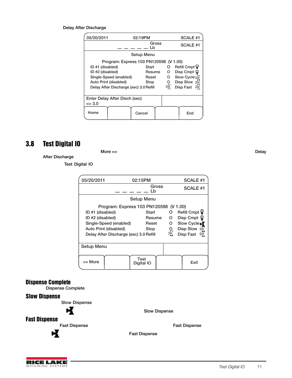 8 test digital io | Rice Lake 920i FlexWeigh Systems - 103 User Manual | Page 15 / 32