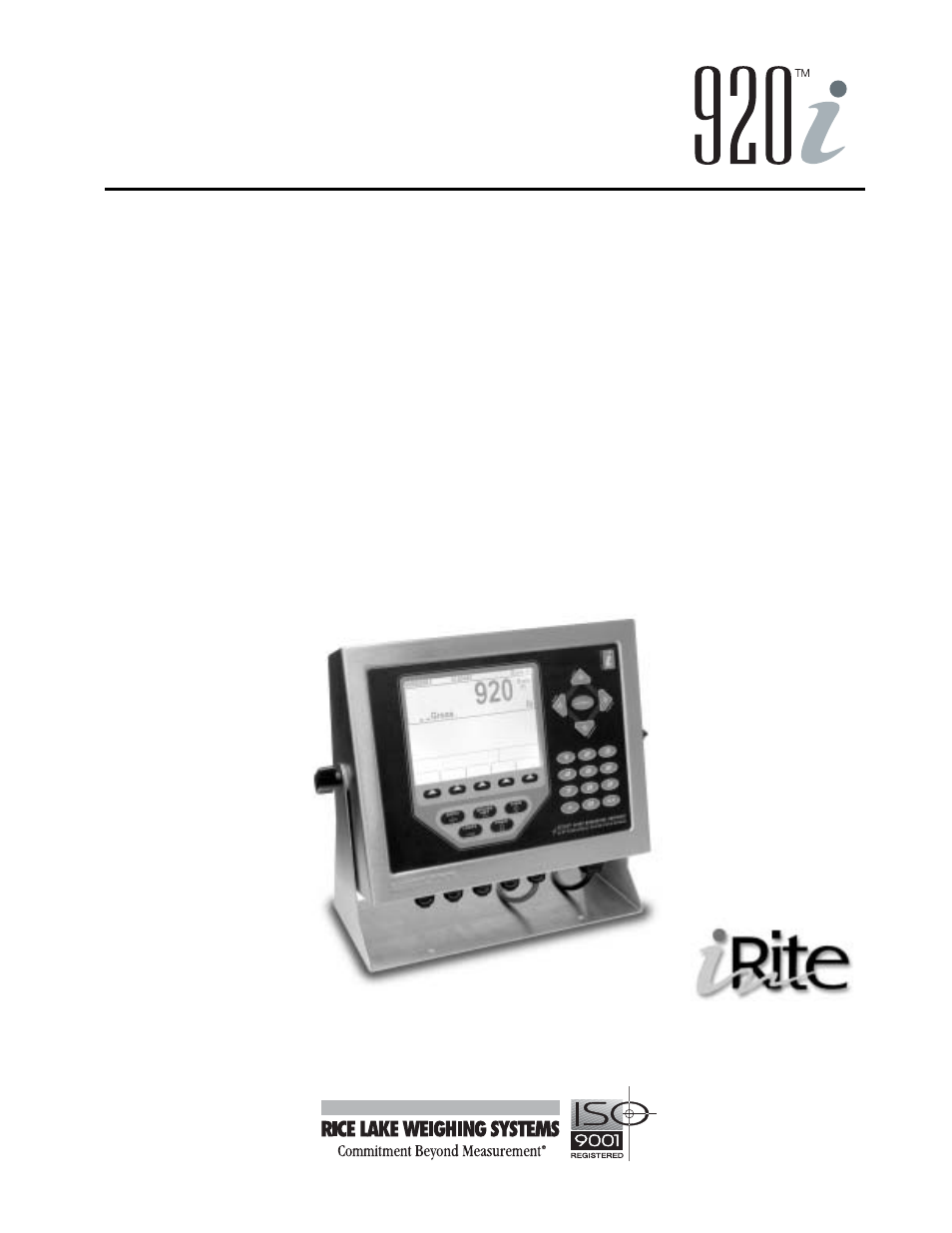 Rice Lake 920i Custom Grain Program User Manual | 17 pages