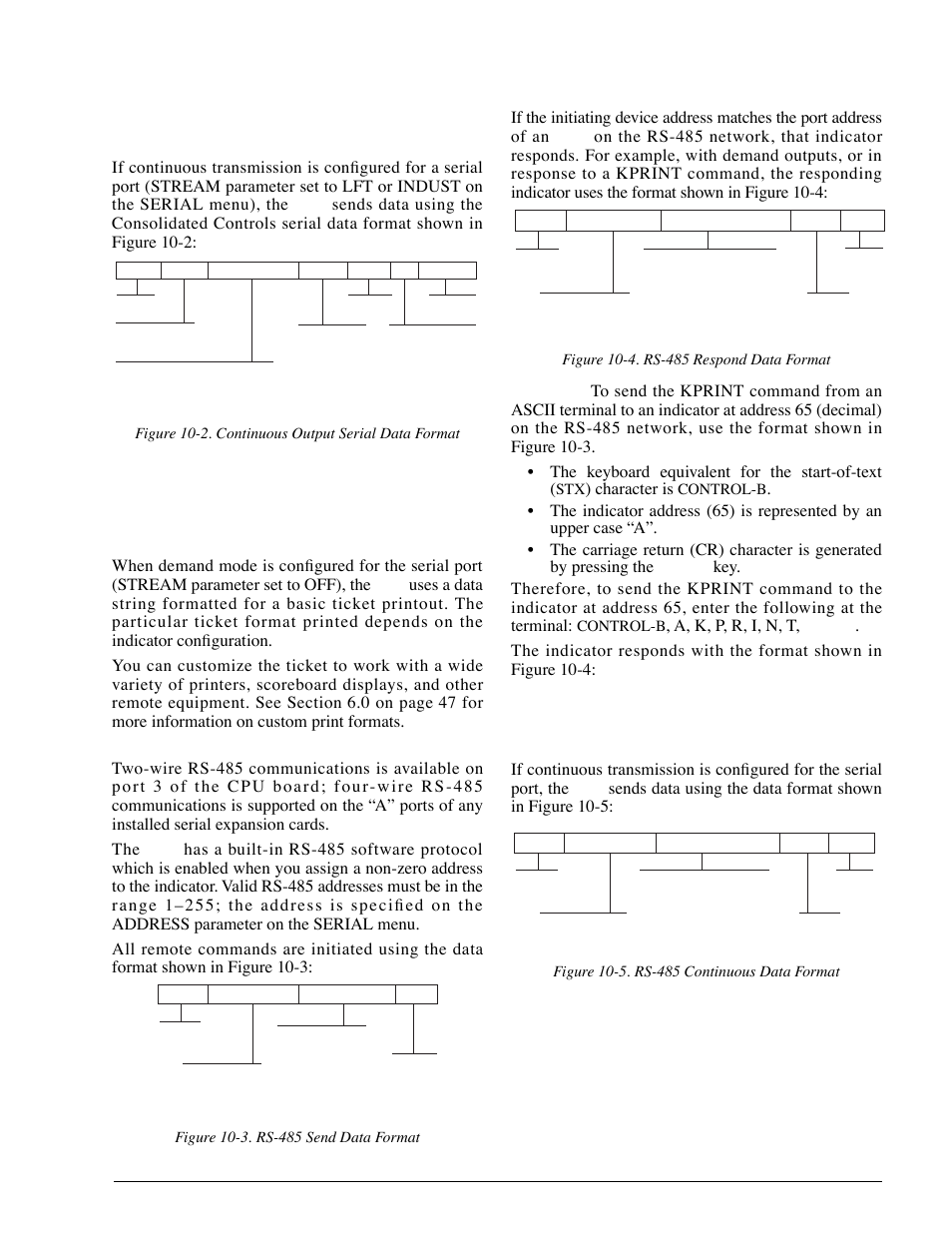 7 data formats, Character is, A, k, p, r, i, n, t | Rice Lake 920i Installation Manual V1.05 User Manual | Page 101 / 112