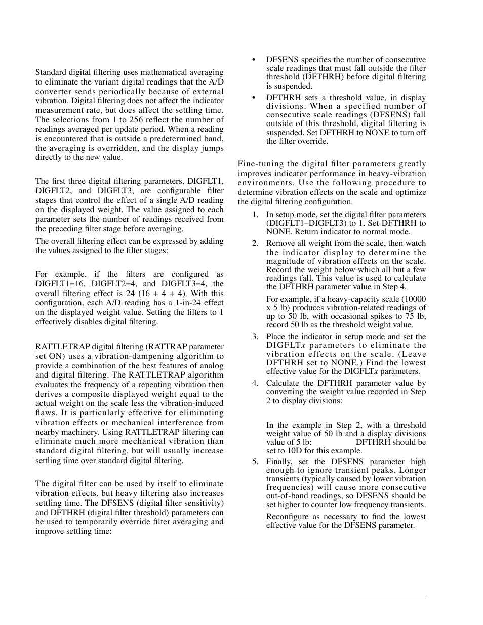 9 digital filtering | Rice Lake 920i Installation Manual V1.05 User Manual | Page 104 / 112
