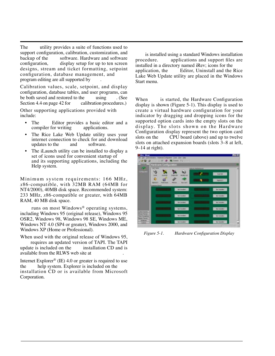 0 using irev, 1 installing and starting the program, 2 hardware configuration | 0 using, Irev | Rice Lake 920i Installation Manual V1.05 User Manual | Page 48 / 112