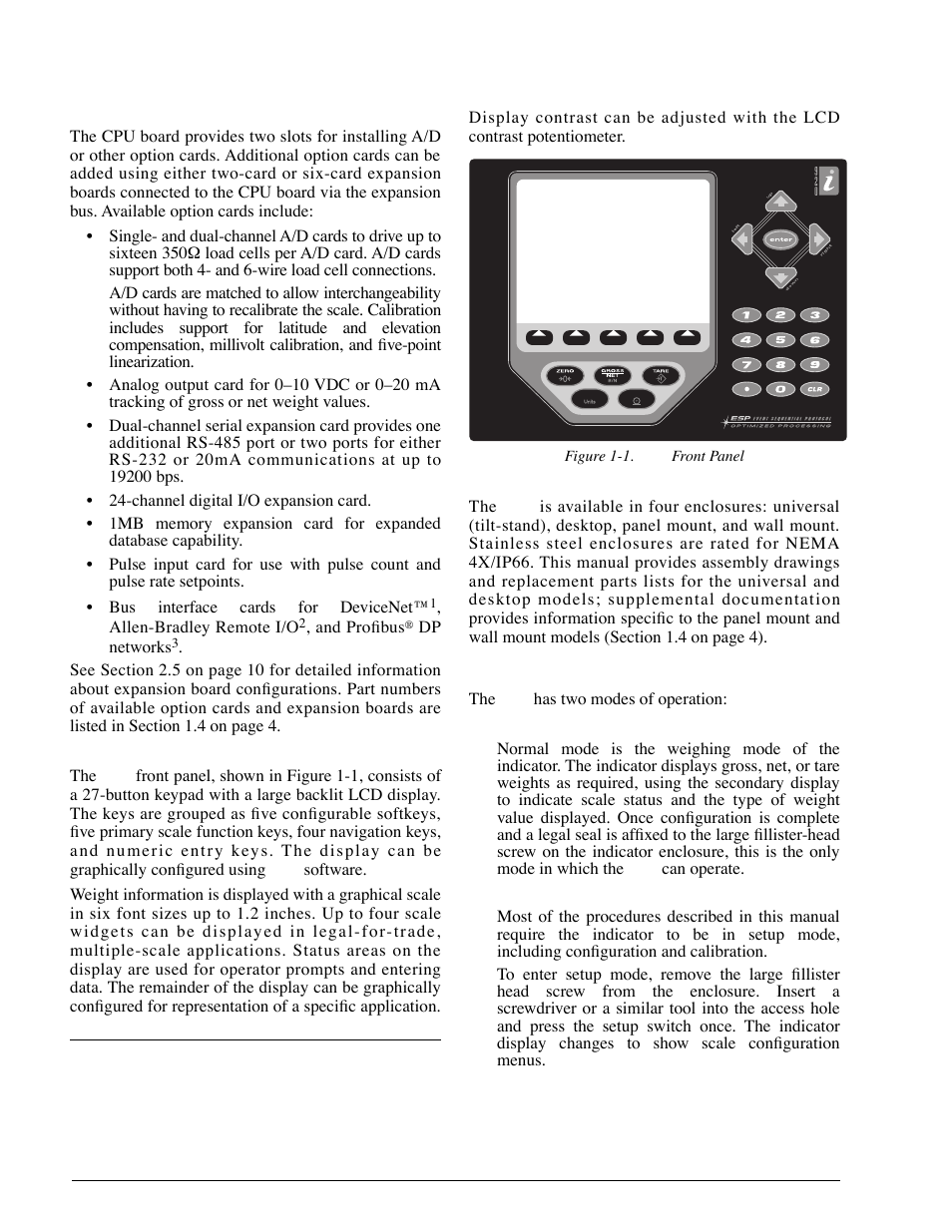 1 operating modes | Rice Lake 920i Installation Manual V1.05 User Manual | Page 6 / 112