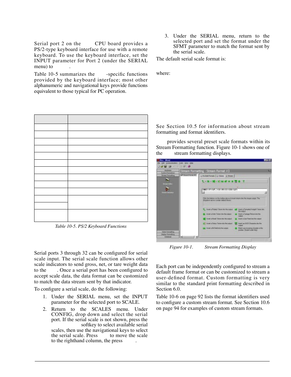 3 ps/2 keyboard interface, 4 serial scale interface, 5 custom stream formatting | Rice Lake 920i Installation Manual V1.05 User Manual | Page 95 / 112