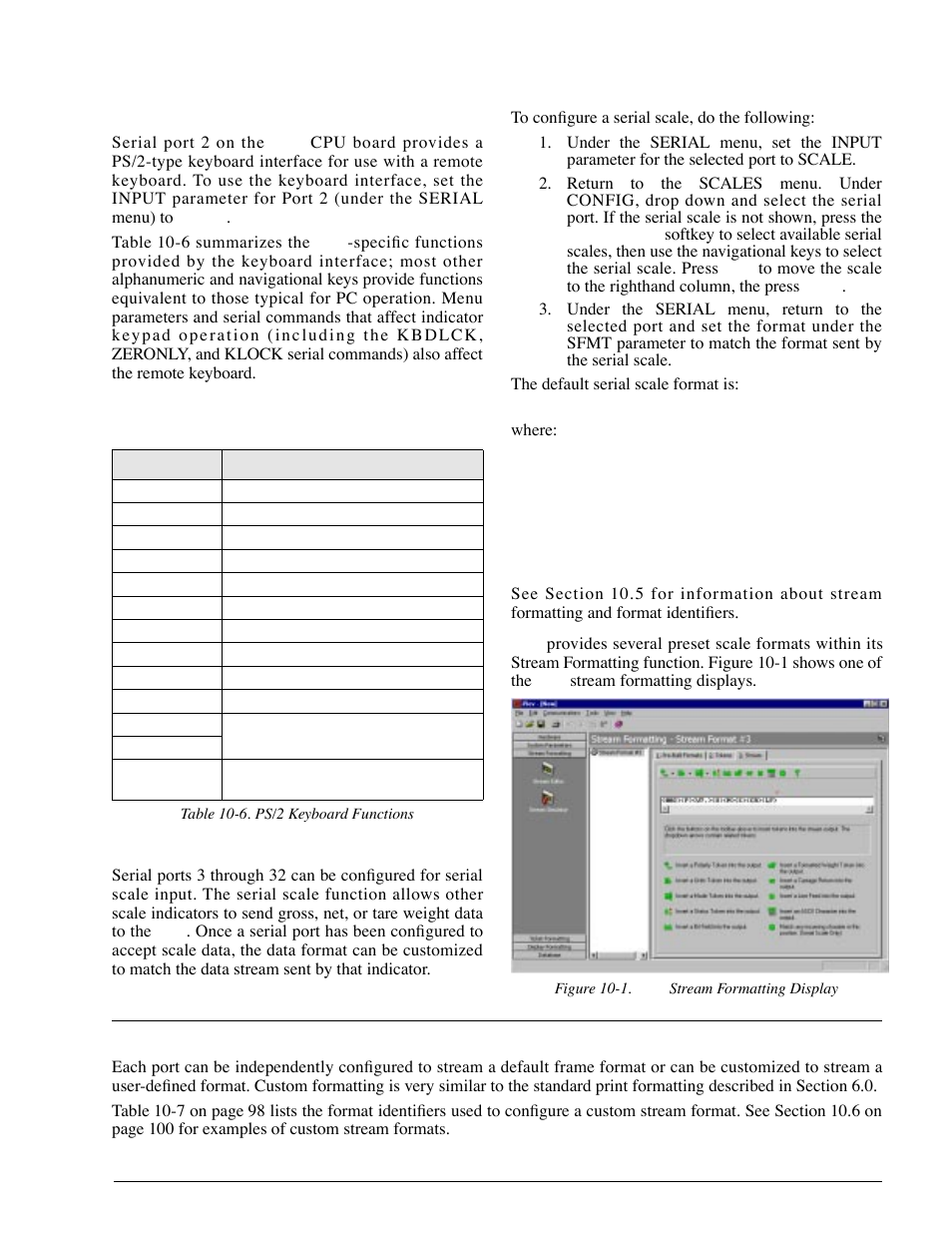 3 ps/2 keyboard interface, 4 serial scale interface, 5 custom stream formatting | Rice Lake 920i Installation Manual V2.0 User Manual | Page 101 / 118