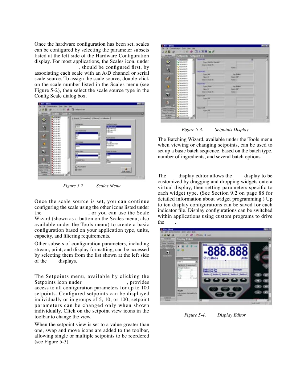 3 configuring scales, 1 configuring other parameters, 2 setpoints | 4 configuring the display, Configuring other parameters, Setpoints, 7 data formats | Rice Lake 920i Installation Manual V2.0 User Manual | Page 55 / 118