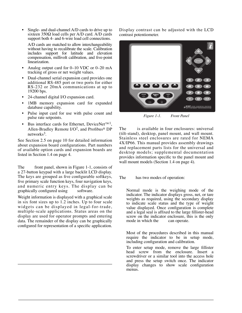 1 operating modes | Rice Lake 920i Installation Manual V2.0 User Manual | Page 6 / 118