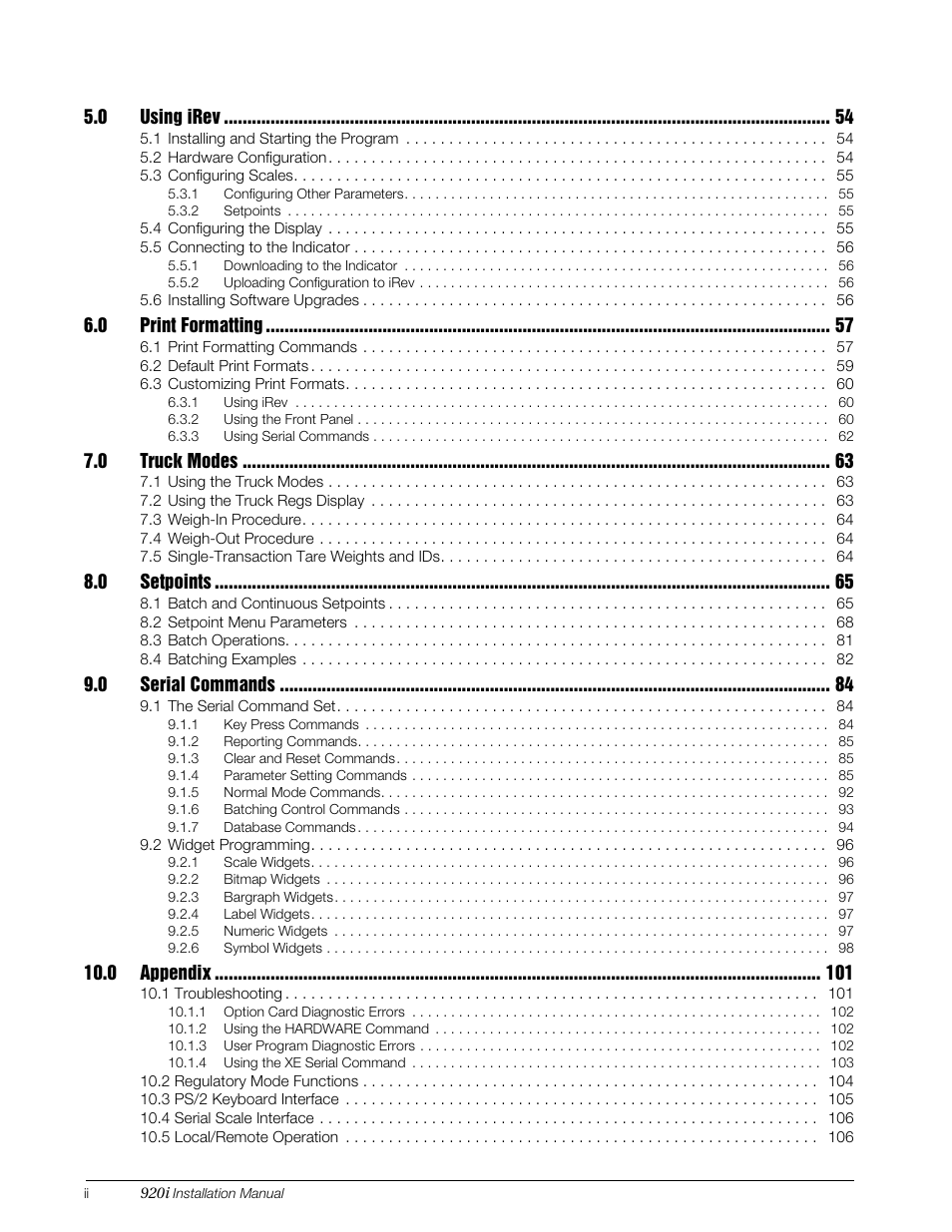 Rice Lake 920i Installation Manual V3.05 User Manual | Page 4 / 130