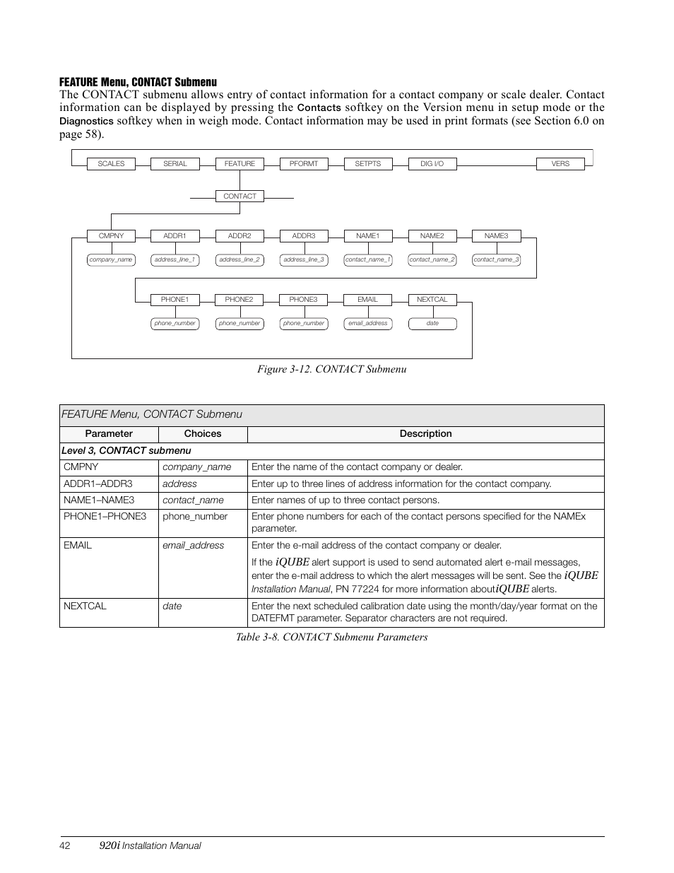 Softkey on the version menu in setup mode or the | Rice Lake 920i Installation Manual V3.08 User Manual | Page 48 / 130