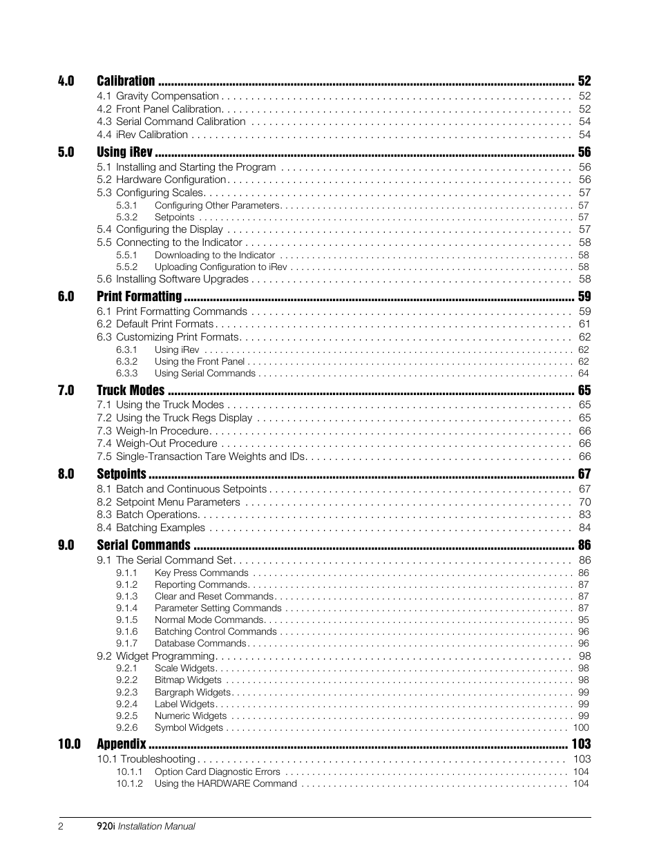 Rice Lake 920i Installation Manual V3.10 User Manual | Page 4 / 131