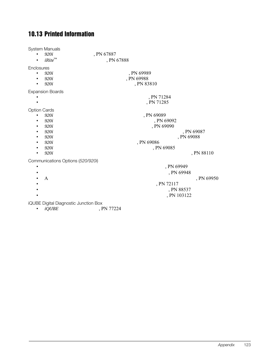 13 printed information | Rice Lake 920i Installation Manual V3.13 User Manual | Page 129 / 131