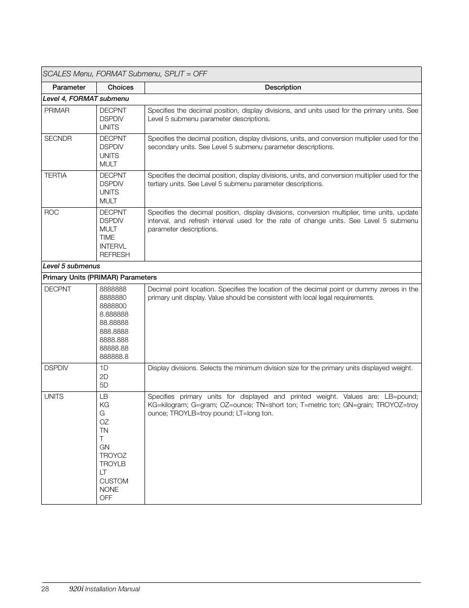 See table 3-3 on | Rice Lake 920i Installation Manual V3.13 User Manual | Page 34 / 131