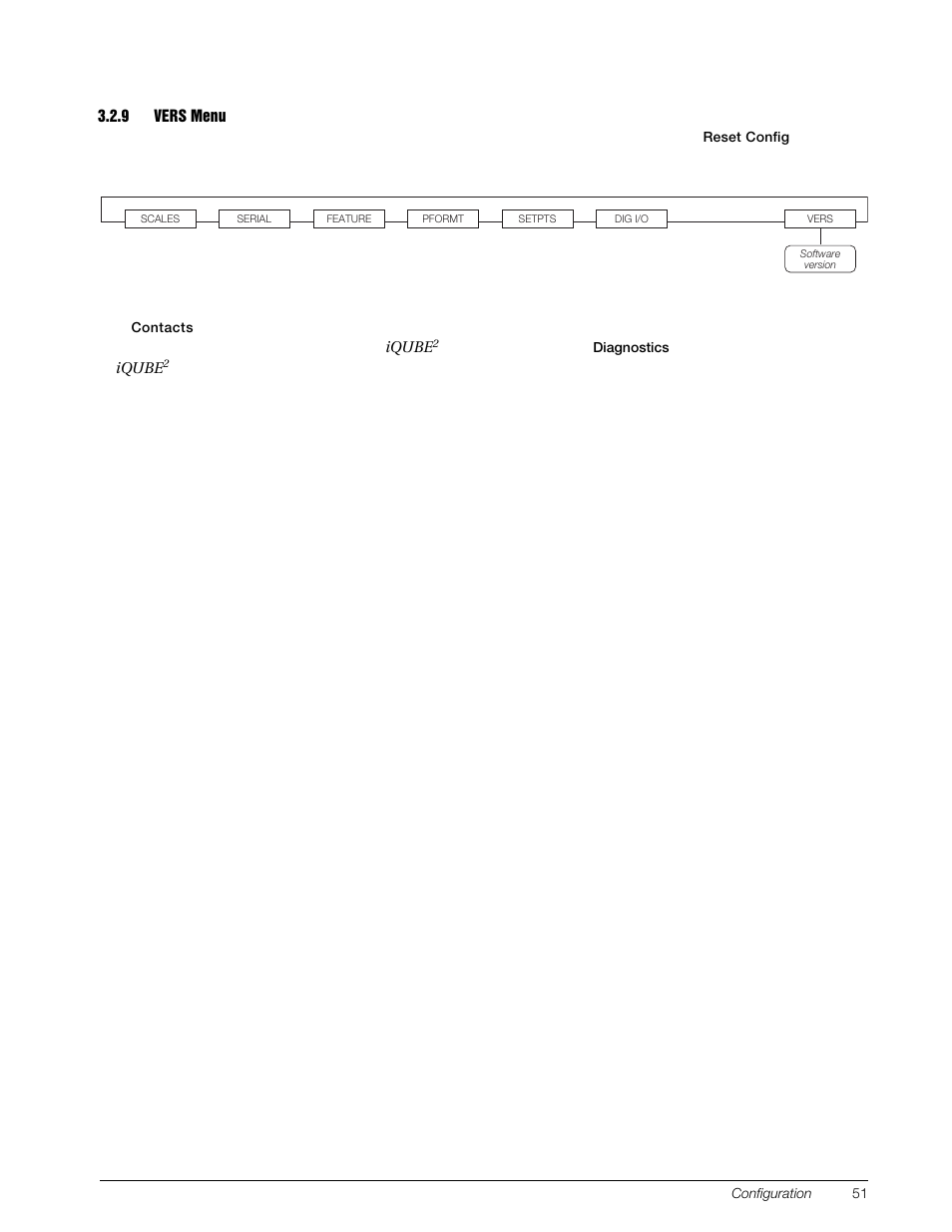 9 vers menu, Vers menu | Rice Lake 920i Installation Manual V4.0 User Manual | Page 57 / 131