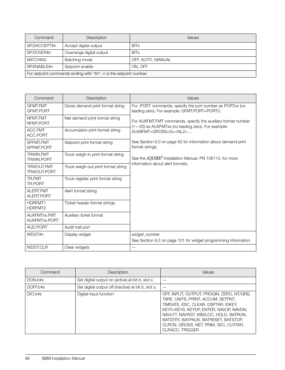 Rice Lake 920i Installation Manual V4.01 User Manual | Page 102 / 136