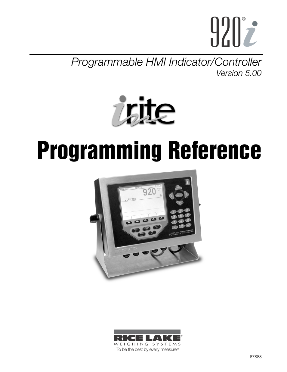 Rice Lake iRite IDE User Manual | 108 pages