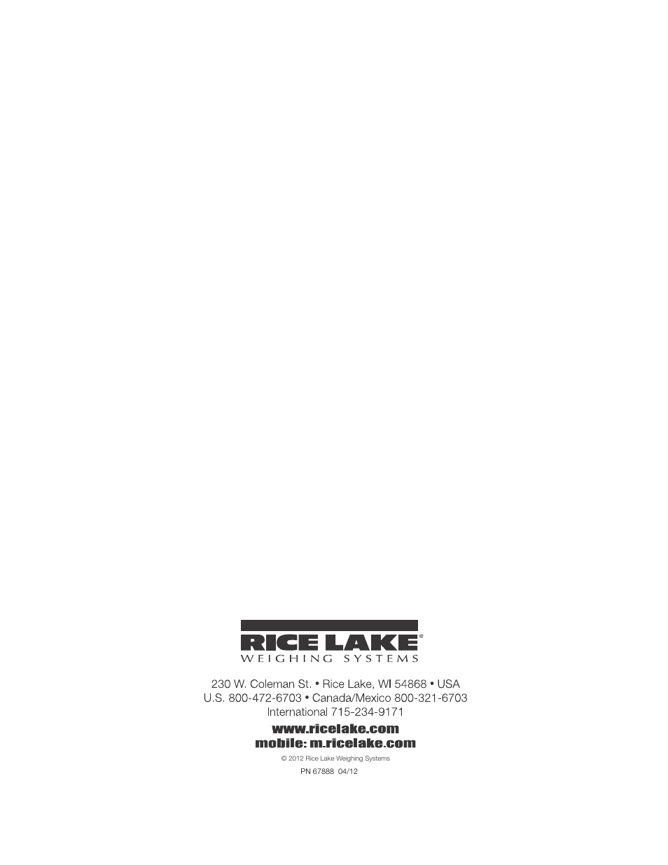 Rice Lake iRite IDE User Manual | Page 108 / 108