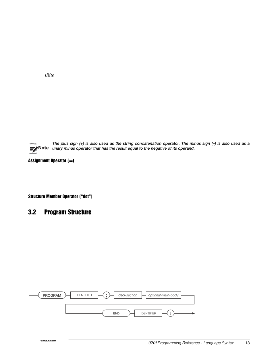 2 program structure | Rice Lake iRite IDE User Manual | Page 17 / 108