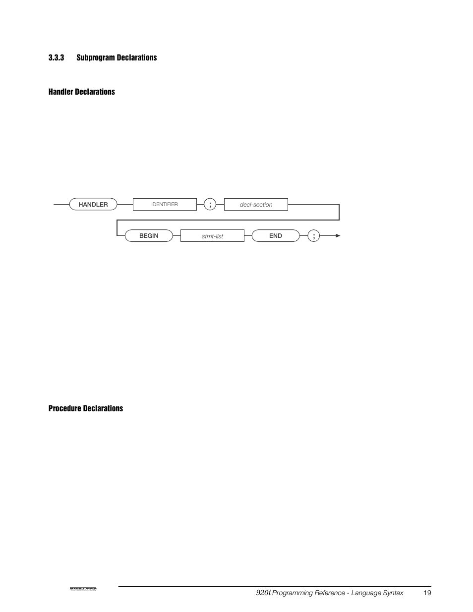 3 subprogram declarations, Subprogram declarations | Rice Lake iRite IDE User Manual | Page 23 / 108