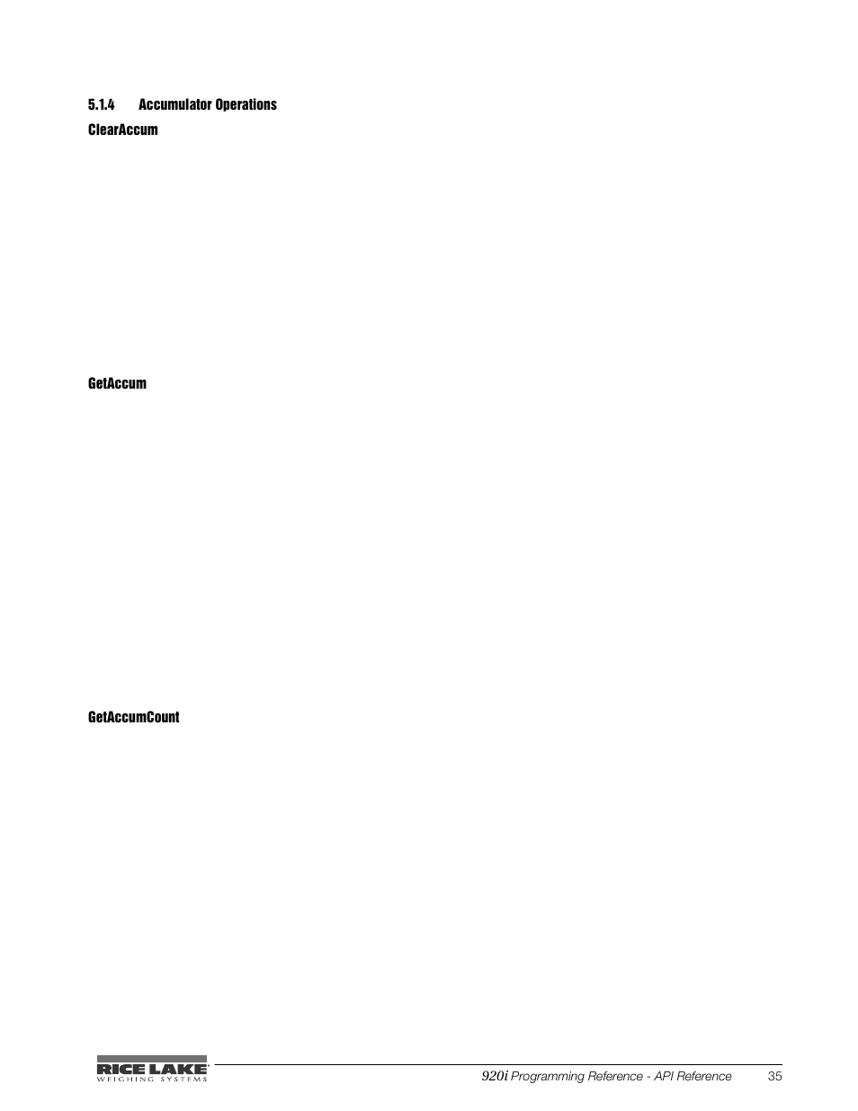 4 accumulator operations, Accumulator operations | Rice Lake iRite IDE User Manual | Page 39 / 108