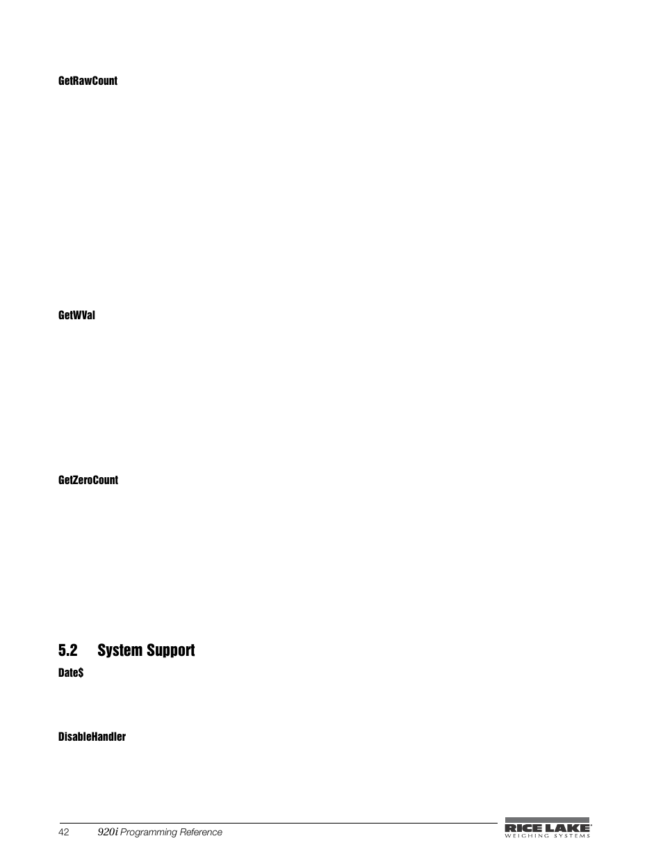 2 system support | Rice Lake iRite IDE User Manual | Page 46 / 108