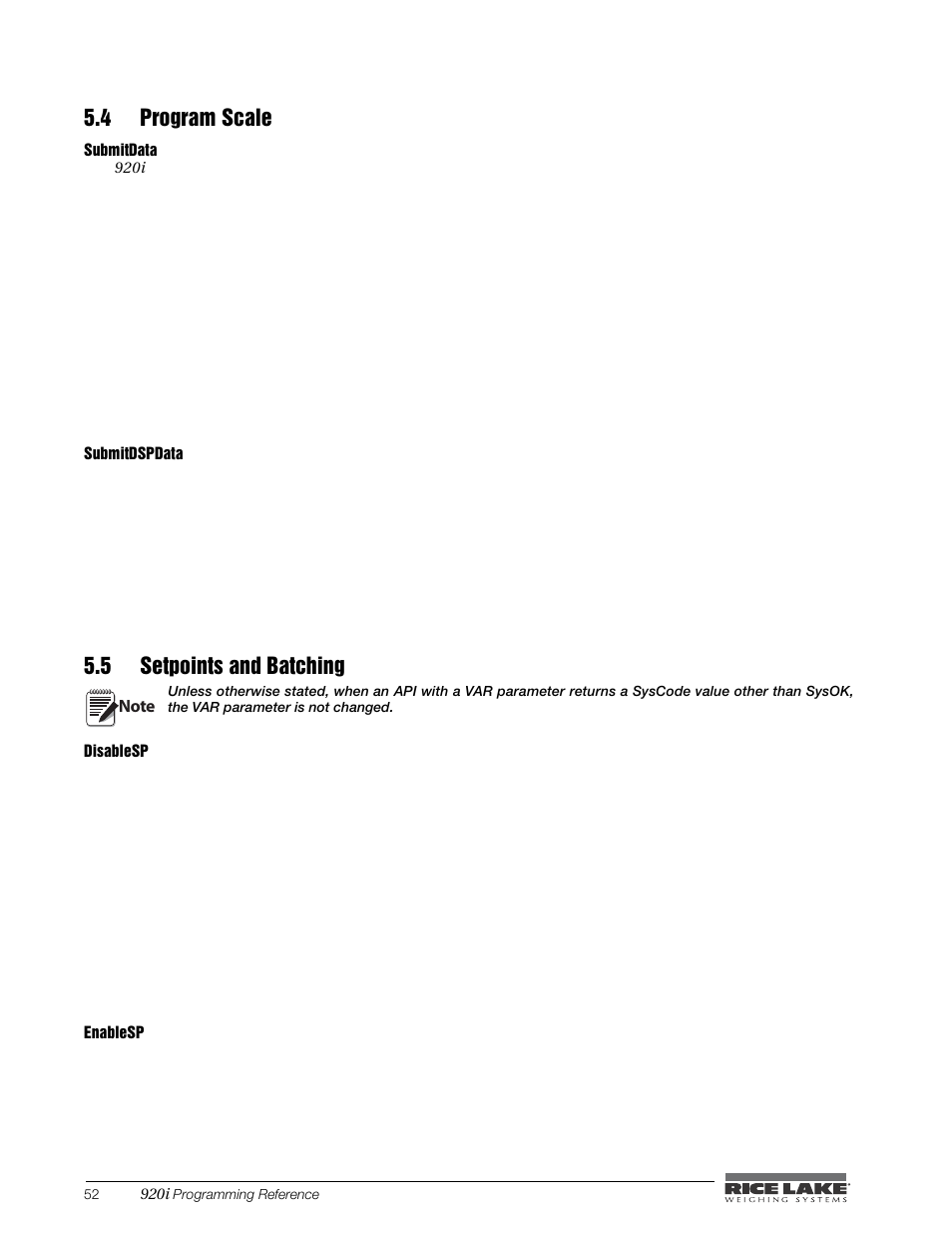 4 program scale, 5 setpoints and batching, 4 program scale 5.5 setpoints and batching | Rice Lake iRite IDE User Manual | Page 56 / 108